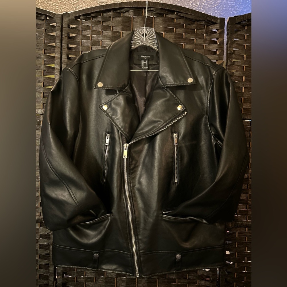Vintage Style Rock Leather Jacket